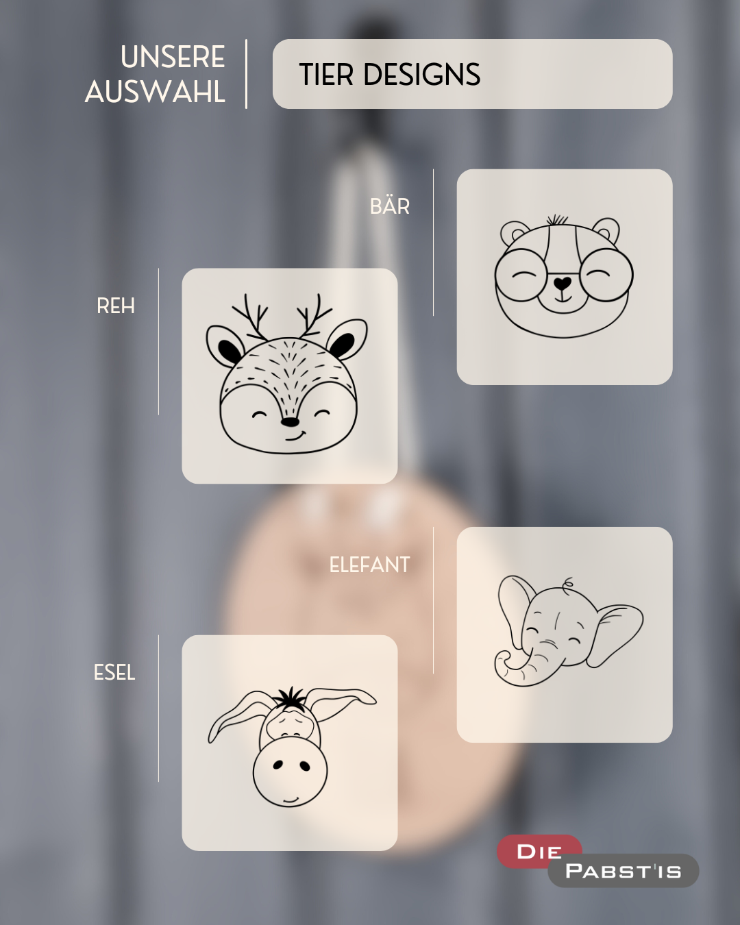 Personalisierte Kinderzimmer-Dekoration aus Holz, handgefertigt und zum Aufhängen