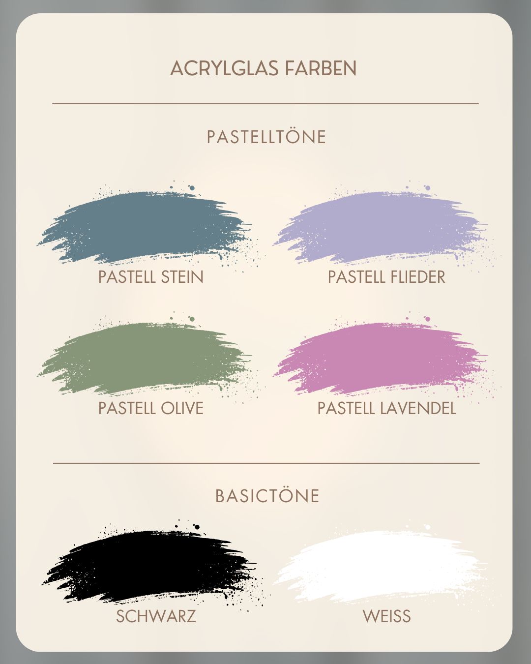 Namensschild mit Acrylglas Schriftzug und Fischgrätenmuster | personalisierbar