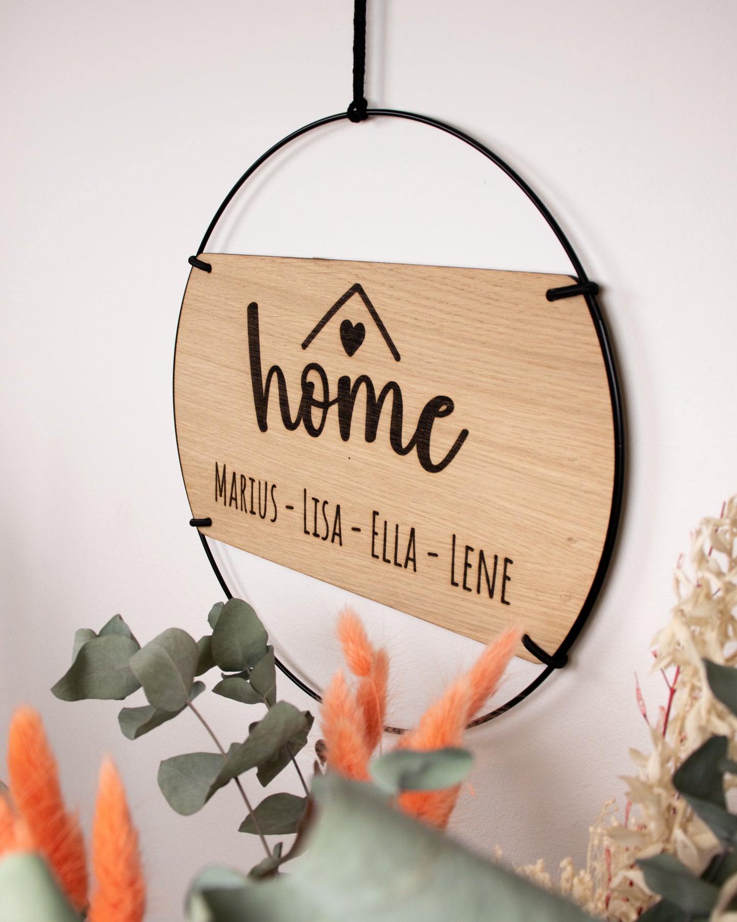 Familienschild | Home mit personalisierten Namen