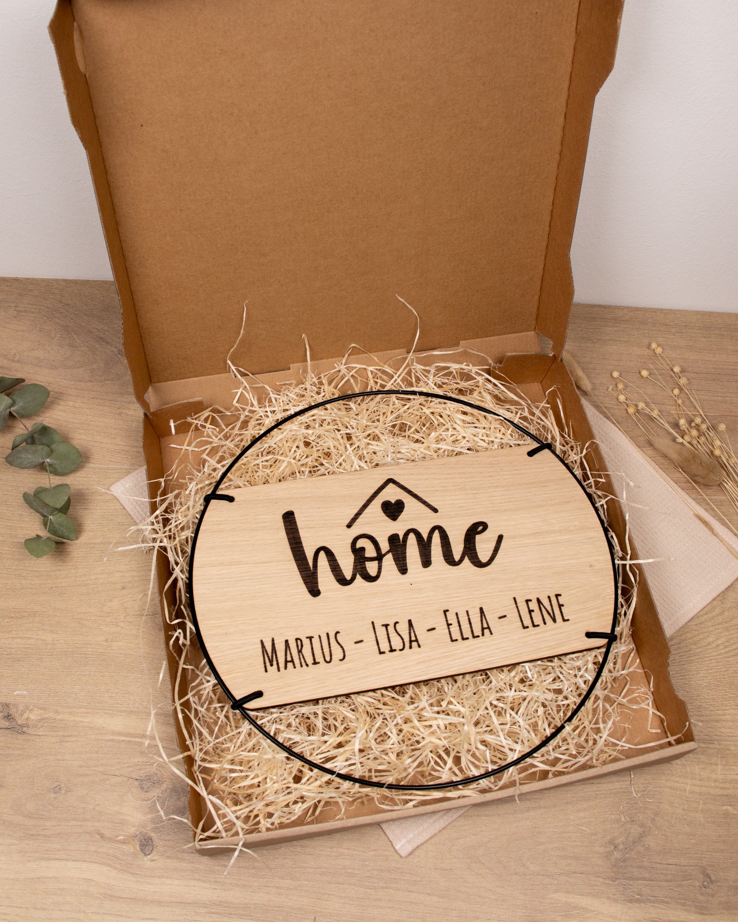 Familienschild | Home mit personalisierten Namen