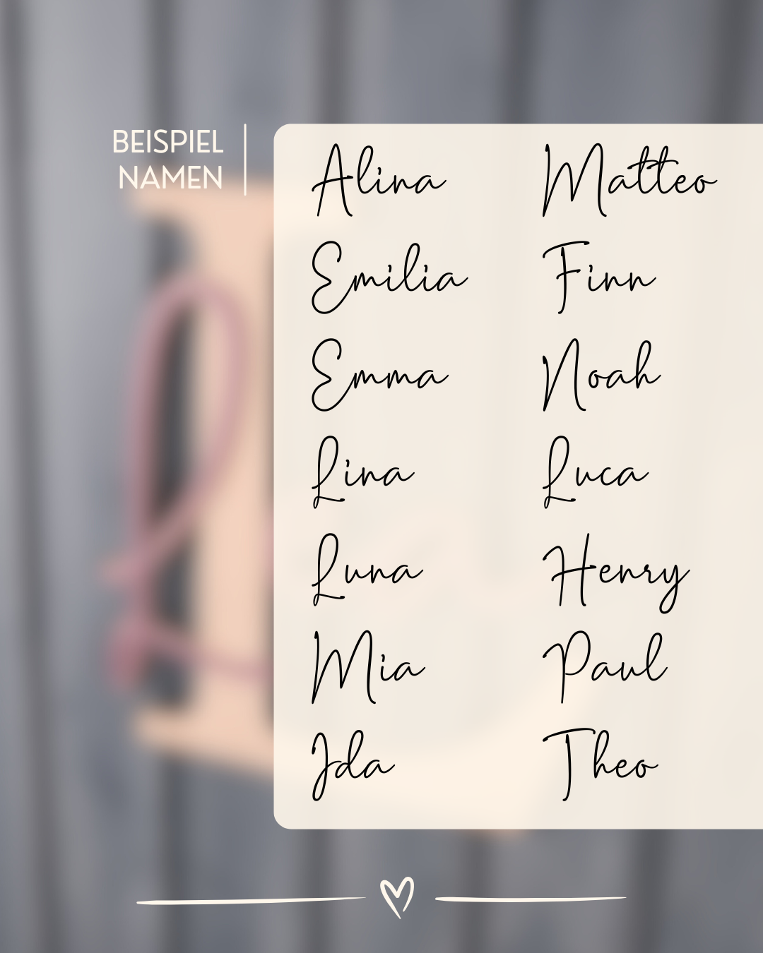 Kinderzimmer-Namensschild aus Buchenholz mit Acrylglas-Namen