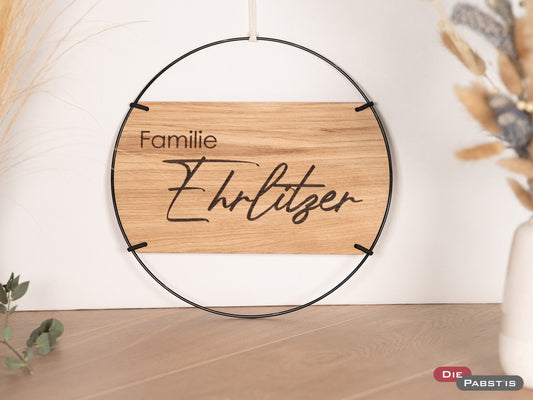 Türschild Familie