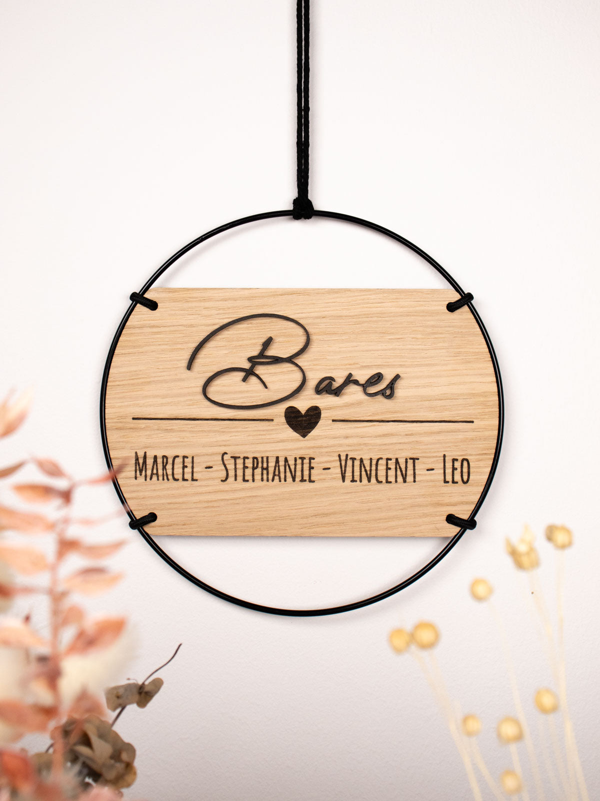 Türschild mit Familienname in 3D