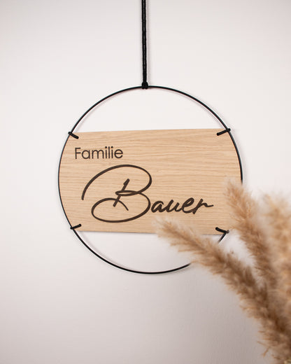 Familienschild | Familie mit Familienname