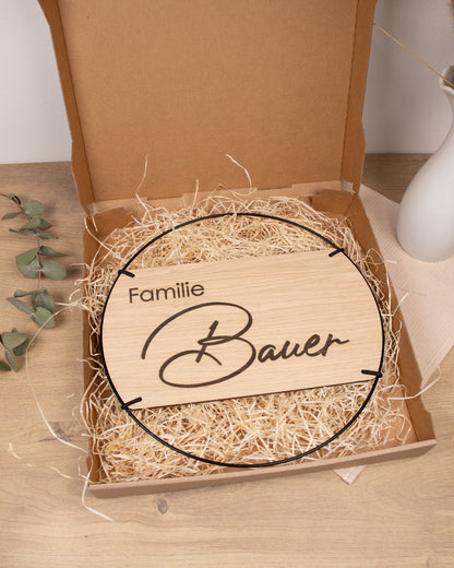 Familienschild | Familie mit Familienname