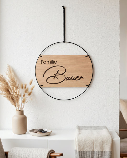 Familienschild | Familie mit Familienname