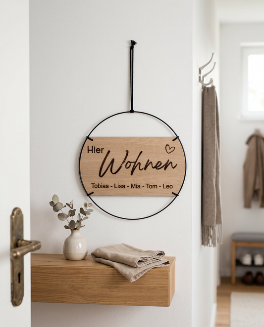 Familienschild | Hier wohnen
