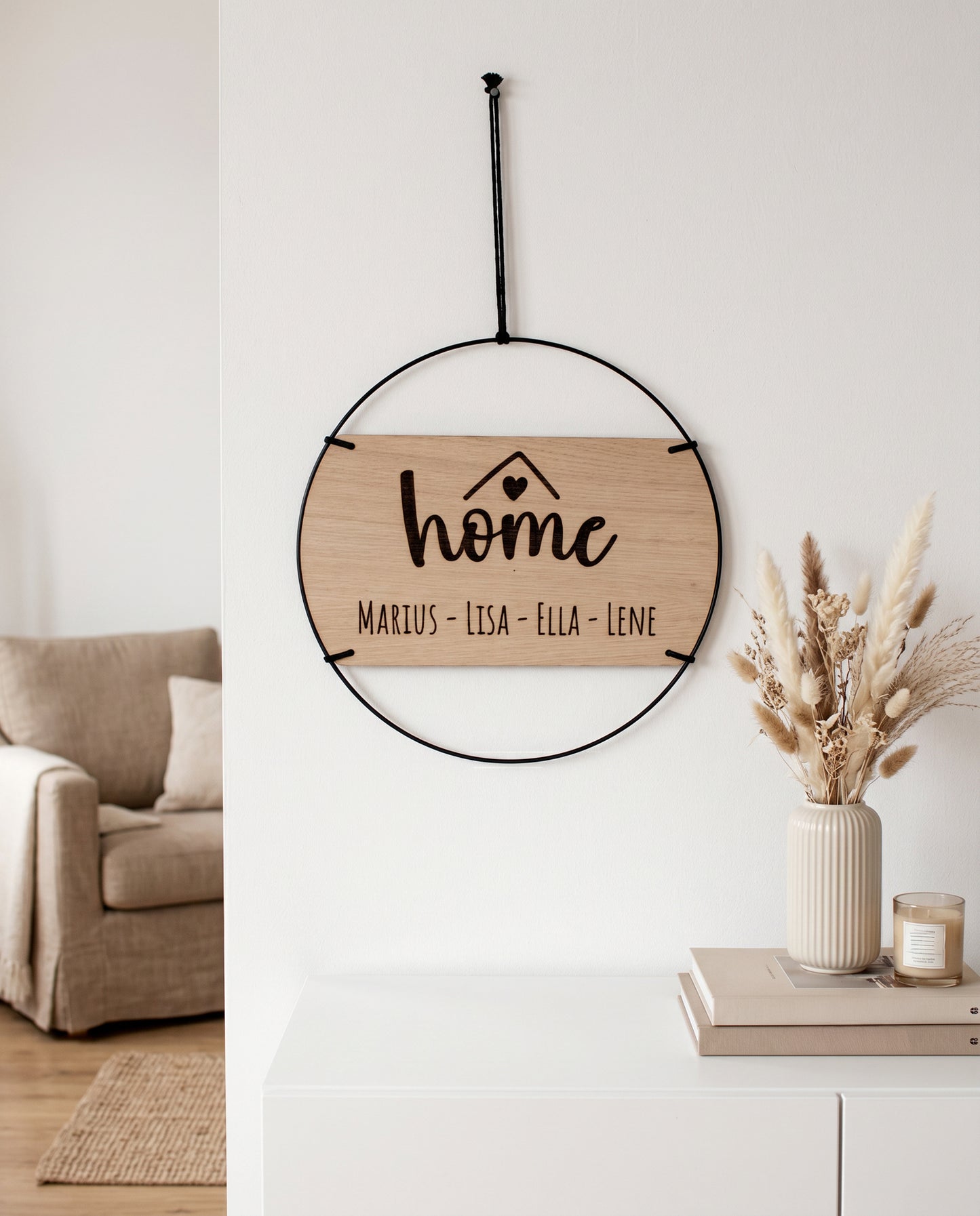 Familienschild | Home mit personalisierten Namen
