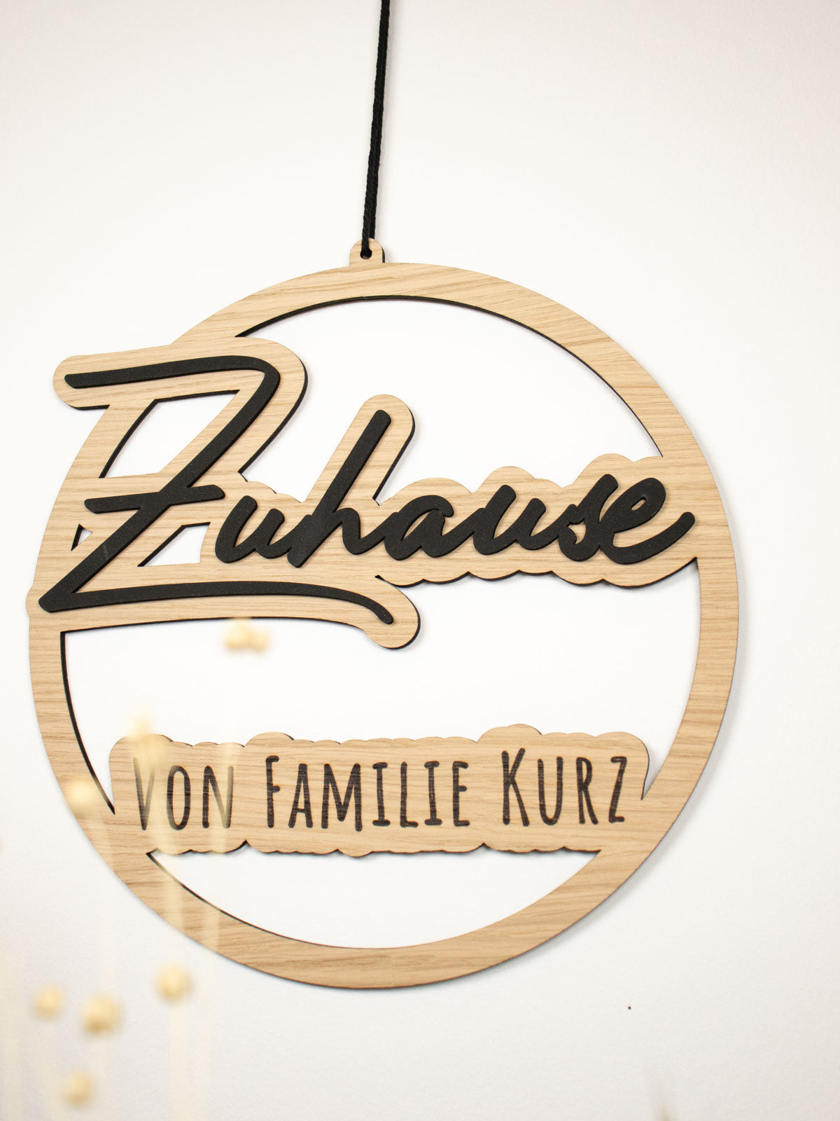 3D Türschild mit personalisierter Gravur